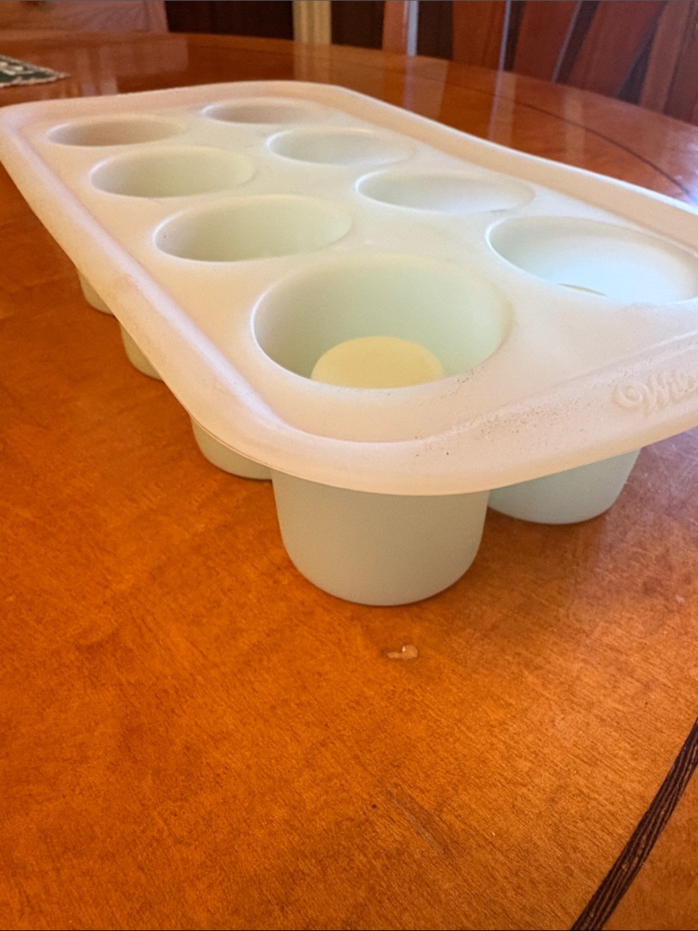 Light Mint Silicone 12-Cup ice shot glass making Tray